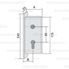 Imagen de Cerradura Tesa Europerfil Rodillo 40365RAI