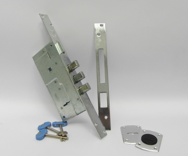 Imagen de Cerradura De Seguridad Doble Paleta Securemme Niquelada