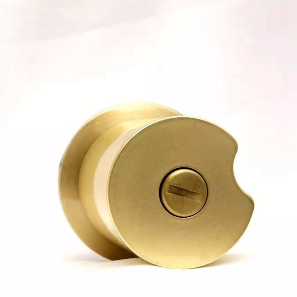 Imagen de Pomo Tesa Luna con llavín. De Bronce