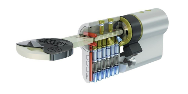 Imagen de Cilindro Europerfil Incopiable Tesa TX80 80mm (35-45) Niq