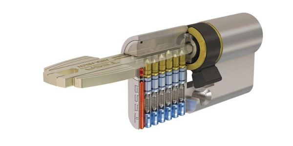 Imagen de Cilindro De Seguridad Multipunto Tesa 90mm (35-55) Niq