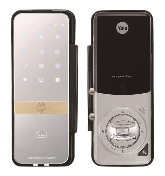 Imagen de Cerradura digital para puerta de vidrio Yale YDG313