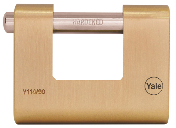 Imagen de Candado de bronce gancho horizontal 90mm Yale